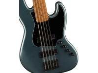 Fender  Contemporary Active Jazz Bass HH V Roasted Maple Fingerboard Black Pickguard Gunmetal Metallic
